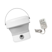 Portable Washing Machine 4.8L Capacity Clothing Washer-White US