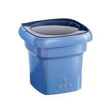 Portable Washing Machine Mini Foldable Laundry Bucket for-Blue