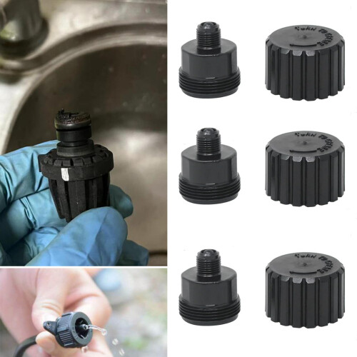 3Pieces Practical Lubrication Cup Replacement Set Grease Cup PVC 1