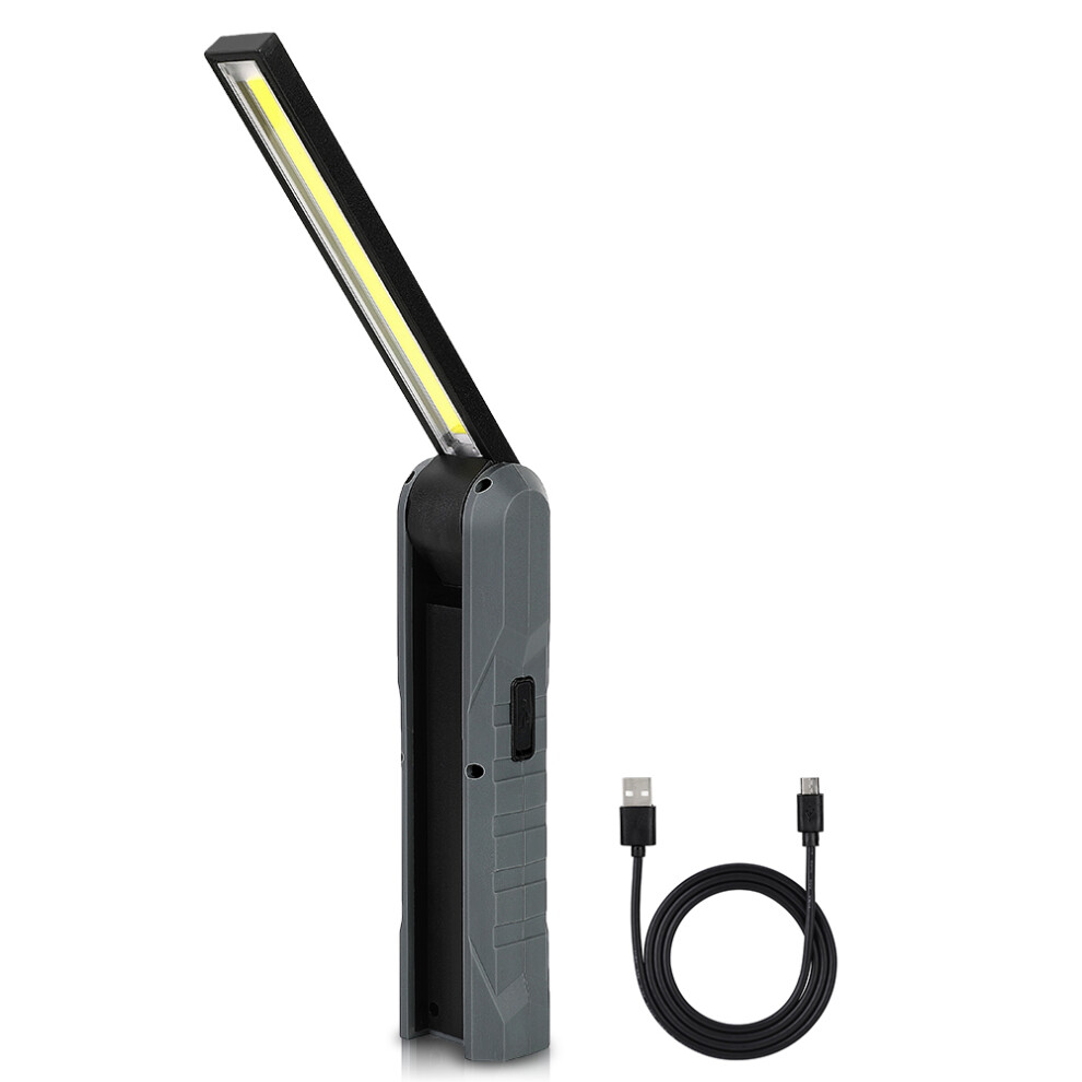 Portable Flashlight Rechargeable Led Work Light W/ Cob Floodlight Magnetic Base 270 Degree Rotate Swivel Hook Foldable Design 4 Lighting Modes Power 9139052884571