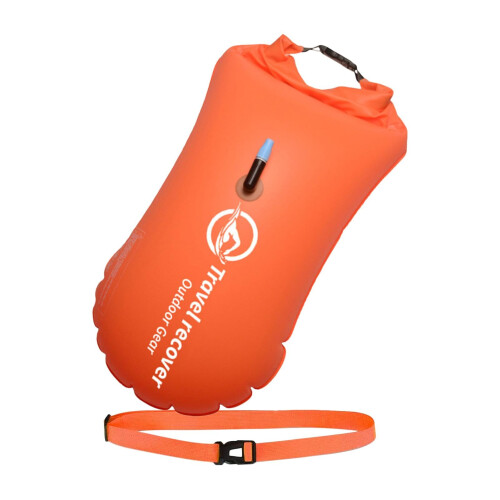 Swimming Buoy, Float, Safe Training Tow Float, Adjustable Waist Belt, Orange