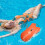Swimming Buoy, Float, Safe Training Tow Float, Adjustable Waist Belt, Orange 2