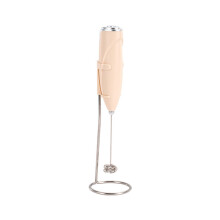 Drink Mixer with Stainless Steel Whisk for Quick-apricot