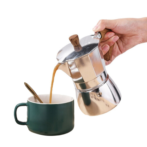 Portable Espresso Maker 6 Cup 300ml Capacity-Milk white 1