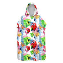 3D Flamingo Towel Poncho for Adults, QuickDry Surf Poncho for Travel, Beach L 75x145 cm Colour 2