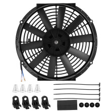 Tenký ventilátor, montážna sada 12V, univerzálny elektrický chladič, reverzibilný ventilátor, chladenie motorového priestoru,