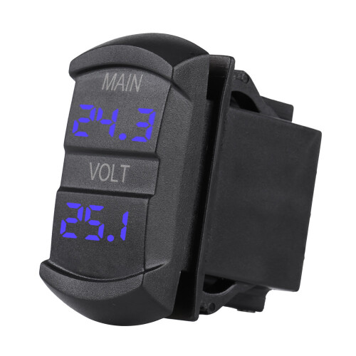 Φορτιστής γρήγορης φόρτισης τύπου Rocker Switch 3.0 USB με οθόνη βολτ, οθόνη διπλών