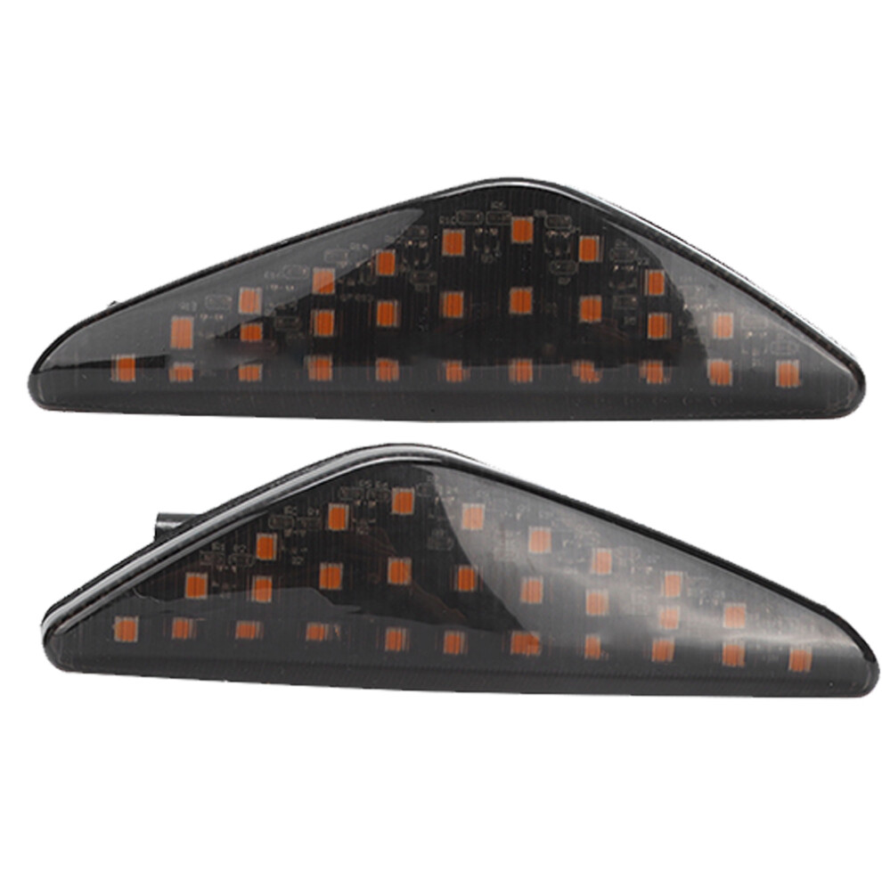 Led Side Marker Turn Signal Lamp Assembly 4 Bmw X5 E70 X6 E71 X3 F25, Direct Fit Sequential Water Flowing W/ 27 Leds Light/Amber 9139052884809