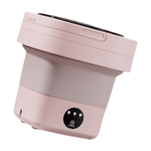 Mini-wasmachine Draagbare wasmachine met zeer efficiënte-Roze