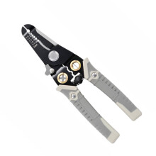 Wire stripper multifunction tool for cutting cable screws comfortable grip crimper cutter meter wire cutting grey