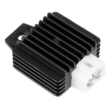 Volgolfspanningsregelaar 12V4, Chinese scooteronderdelen, robuuste spanningsregelaar/gelijkrichter met 4-pins connector, compatibel met GY6-motor.