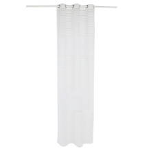 Semi-sheer Sheer Curtains, Elegant Gold Ivory Stripe Pattern For Stylish Windows, Comfortable Hand Feeling With Breathable Material, Non-pilling Wear-