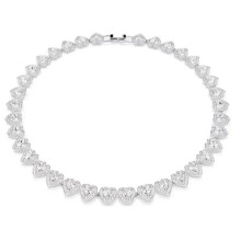 (1081942) Swar Angelic 2026 Newest Good Brand Silver Color Heart Love Ariana Grande Tennis Necklace Women's Romantic Luxury Jewelry Gifts Set