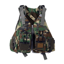 Swimming aid for fishing, jacket with multiple pockets and adjustable belt with zipper for kayak, sailing, fishing(G).