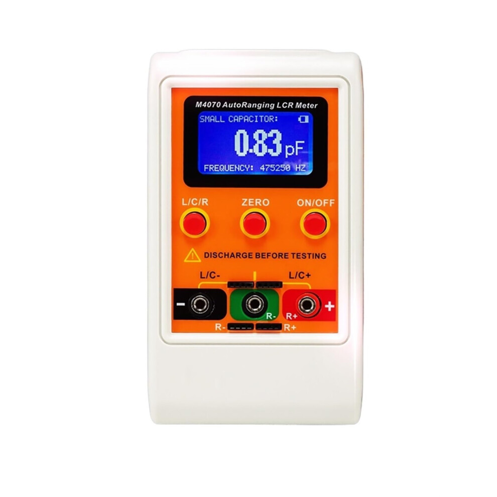 Capacitor Tester, Autoranging Lcr Bridge Meter Lcd Rechargeable M4070 9426802043310