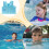 children's life jacket with adjustable straps and buoyancy support  blue 2