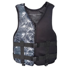 Swimming Aid with Adjustable Waistband and Zip, Swimming Aid for Boating, Fishing, Surfing (Black B, L) L Black B