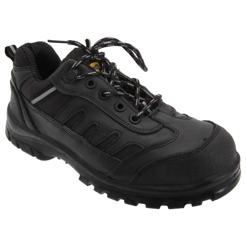(47 Eur, Black) Grafters Mens Fully Composite Non-Metal Safety Trainer Shoes 5054171764792