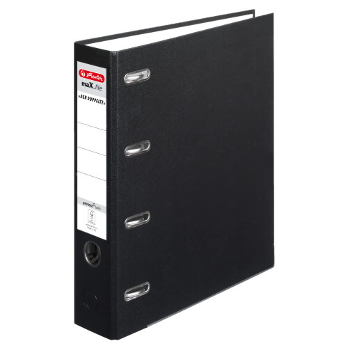 max.file Protect A4 DoubleLever Arch File  Black