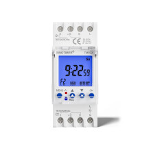 Digital LCD Power Timer, DualChannel Digital Weekly Programmable Timer Relay 200250V Time Switch DIN Rail Mount