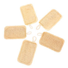 5pcs Natural Loofah straight laundry wash brush scrub brush for cleaning of dishes pots cups reusable kitchen laundry for dishes