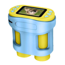 1000x Pocket Microscope, Science Toy, Handheld, LED Light, Biology, Magnification, Outdoor, Students, Teaching, Blue