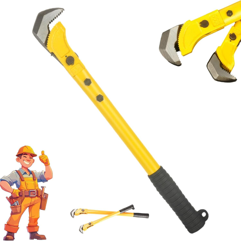 And Wearresistant Steel Wrench, 18Inch, Adjustable, Nonslip Grip, Highperformance 9365049544856