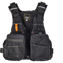 life jacket with zipper, adjustable waistband, whistle, fishing life jacket for fishing, sailing, surfing, kayaking(A) one size A