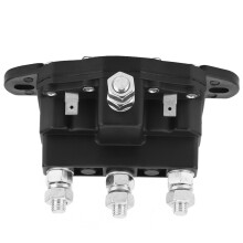DC-contactrelais schakelaar voor 4 omkeerbare motoren, lier motor omkeersolenoïde met omgekeerde polariteitsregeling, waterbestendige behuizing.