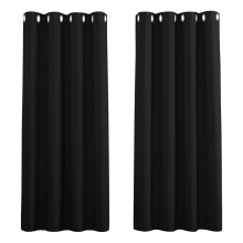 Thermal Blackout Curtain for Bedroom, Light Blocking Room Darkening Drapes with Triple Weave Blackout Fabric, Noise Reducing Energy Saving Window Pane