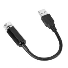 Luminária LED Céu Estrelado para Teto de Carro, Iluminação Ambiente Compacta Alimentada por USB com Estrutura Flexível e Capacidade de
