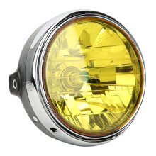 Faro a LED con indicatori di direzione, faro rotondo ad alte prestazioni per moto, faro retrò impermeabile ad alta luminosità, facile da installare