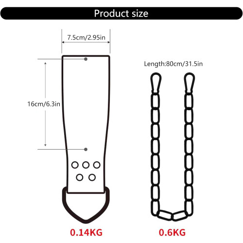 lifting belt with chain dumbbell loading belt weight black 2
