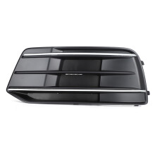 Inserti copri fendinebbia per Audi Q5 2018-2020, colore nero e argento, griglia fendinebbia paraurti anteriore inferiore, ABS resistente, nessuna