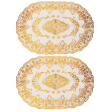Table Mats For Kitchen Restaurant, Sturdy Material Non Slip PVC Placemats Fade Resistant Heat Insulation Mat, Nordic Style Design For Home Hotel Busin