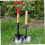Replacement for Shovel Handle, Dshaped Multifunctional Plastic Garden Accessories, Red 2