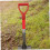 Replacement for Shovel Handle, Dshaped Multifunctional Plastic Garden Accessories, Red 3