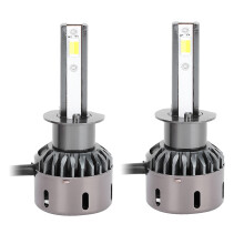 Lâmpada de farol H1LED de alto desempenho, valor luminoso de 4000 lúmens, super brilhante, temperatura de cor de 6000K, LEDs COB com ventilador de