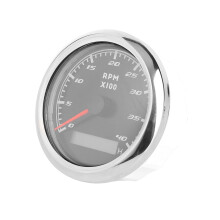 Vedenpitävä kierroslukumittari4Jahdit ja autot, digitaalinen LCD-moottorin kierroslukumittari IP67-luokituksella ja huurtumisenestolla,