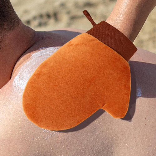 Tanning glove, back lotion applicator, portable tanning applicator 1