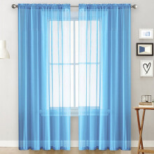 Perdele transparente luminoase și aerisite, panouri semi-transparente din material textil pentru ferestre, protecție a intimității, flux natural
