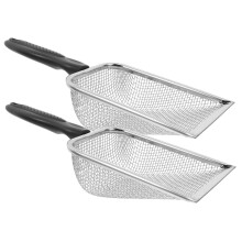 Pack of 2 Beach Shovel, Shovel Tool, Metal Sand Filter Tool