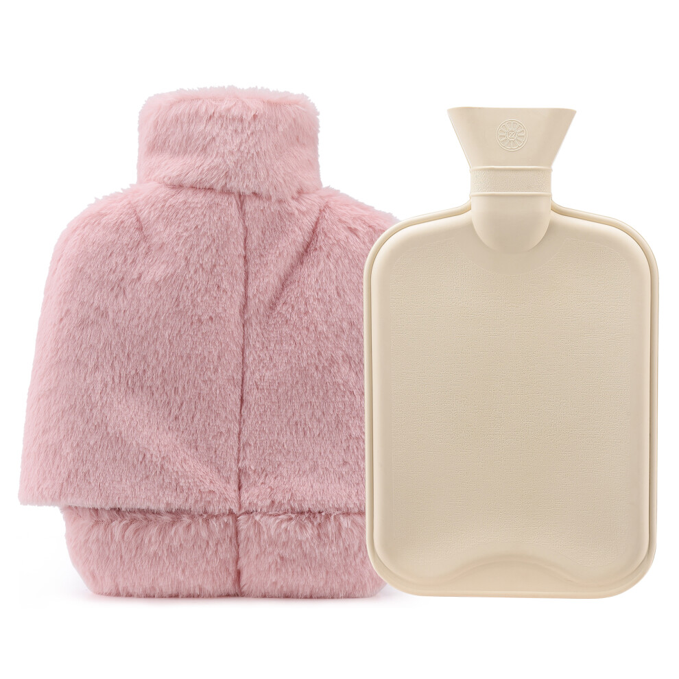 Hot Water Bag with Soft Premium Cover, Pain Relief for Menstrual Cramps and Muscle Aches, Heat Preservation for Shoulder Neck Therapy, Hot and Cold Th