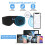 Μάσκα ύπνου DreamyTunes3D, ακουστικά ύπνου Bluetooth, εξαιρετικά λεπτά στερεοφωνικά ηχεία, 6
