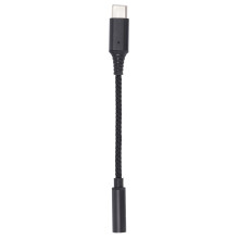 HD-lyd Aux-jackkabel, krystallklar lyd, fibermateriale, nylonflettet struktur for de fleste Type C-enheter, plug-and-play, dobbel skjerming
