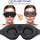 Μάσκα ματιών Stylish3D για ύπνο, αναπνεύσιμο ύφασμα, ρυθμιζόμενο λουράκι, μπλοκάρισμα 4