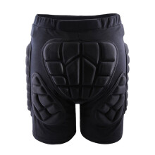 Ski Motorcycle Padded 3D Hip Pad Short Cushion Skating Snowboard Ski Shorts Roll Padded Protective Gear Body Protection Riding Shorts Ski S XXXS Black