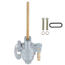 Benzinhahn für Honda CB-Serie, Stopp-/Reserve-Funktion, Doppelausgangs-Benzinschalterventil mit eingebautem Filter, kompatibel mit Kawasaki