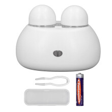 Limpador ultrassônico de lentes de contato com carregador USB, fácil de usar e portátil, para lentes gelatinosas e coloridas. Design ideal para