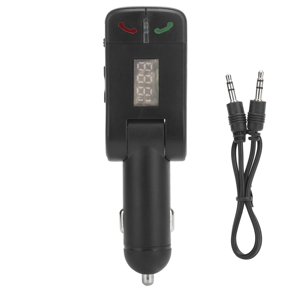 Bluetooth Fm Transmitter For Car, Innovative Hi-Fi Music Streaming Adapter With Noise Cancellation And Car Charger, Supports Bluetooth Hands-Free Call 9486358061008
